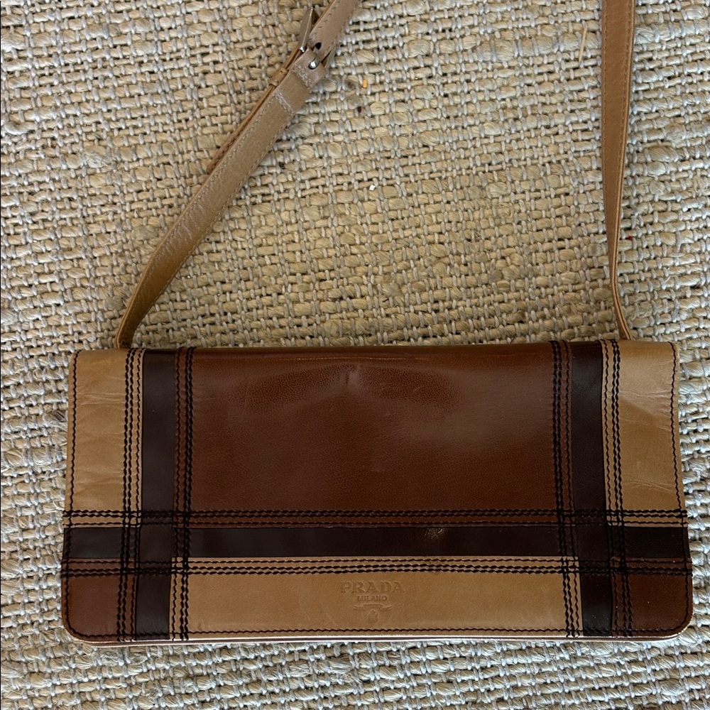 Prada Leather Bag in Brown and Tan - Picture 14 of 14